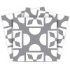 5" X 5" Light Gray And White Coli Peel And Stick Tiles