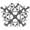 7" X 7" Dark Gray And White Coli Peel And Stick Tiles