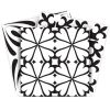 6" X 6" Black And White Mash Peel And Stick Removable Tiles