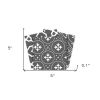 5" X 5" Gray And White Mosaic Peel And Stick Removable Tiles