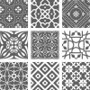 6" X 6" Gray And White Mosaic Peel And Stick Removable Tiles