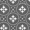 6" X 6" Gray And White Mosaic Peel And Stick Removable Tiles