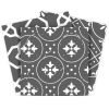 6" X 6" Gray And White Mosaic Peel And Stick Removable Tiles