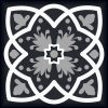 7" X 7" Black White And Gray Baz  Peel And Stick Removable Tiles