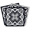 7" X 7" Black White And Gray Baz  Peel And Stick Removable Tiles