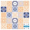 7" x 7" Yellow And White Peel And Stick Removable Tiles