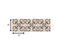 6" X 6" Charcoal Orchid Peel And Stick Removable Tiles