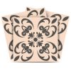 6" X 6" Charcoal Orchid Peel And Stick Removable Tiles