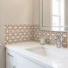 6" X 6" Charcoal Orchid Peel And Stick Removable Tiles