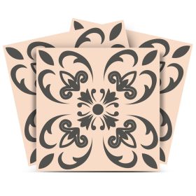 7" x 7" Charcoal Peel And Stick Removable Tiles