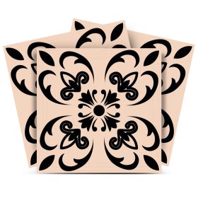 7" x 7" Cream Peel And Stick Removable Tiles