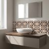 8" x 8" Cream Peel And Stick Removable Tiles