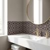 4" X 4" Cinnamon Swirl Peel And Stick Removable Tiles