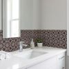 5" X 5" Cinnamon Swirl Peel And Stick Removable Tiles