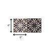 6" X 6" Cinnamon Swirl Peel And Stick Removable Tiles