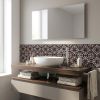 8" x 8" Cinnamon Vinyl Peel And Stick Removable Tiles