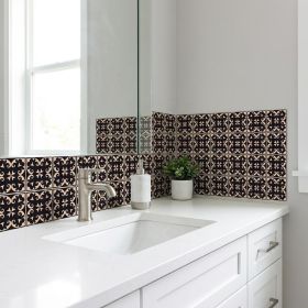 4" X 4" Black Sheep Peel And Stick Removable Tiles