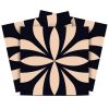 4" X 4" Intertwined Black And Cream Peel And Stick Removable Tiles