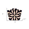 5" X 5" Intertwined Black And Cream Peel And Stick Removable Tiles