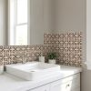 4" x 4" Cream Vinyl Peel And Stick Removable Tiles
