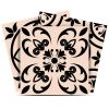 5" x 5" Cream Vinyl Peel And Stick Removable Tiles
