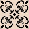 5" x 5" Cream Vinyl Peel And Stick Removable Tiles