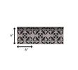 6" X 6" Black And White Orchid Peel And Stick Removable Tiles