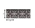 7" x 7" Dark Gray Peel And Stick Removable Tiles