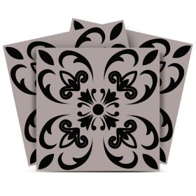 7" x 7" Dark Gray Peel And Stick Removable Tiles
