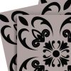7" x 7" Dark Gray Peel And Stick Removable Tiles