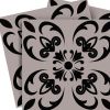 8" x 8" Dark Gray Peel And Stick Removable Tiles
