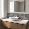8" x 8" Dark Gray Peel And Stick Removable Tiles