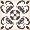 5" X 5" Charcoal And White Mosaic Peel And Stick Removable Tiles