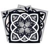 5" X 5" Black White And Tan Peel And Stick Removable Tiles