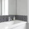 5" X 5" Black White And Tan Peel And Stick Removable Tiles