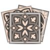 6" X 6" Espresso Brown Mosaic Peel And Stick Removable Tiles