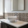 8" x 8" Gray Vinyl Peel And Stick Removable Tiles