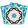 6" X 6" Sky Blue Mosaic Peel And Stick Removable Tiles