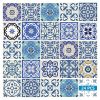 5" X 5" Blue Gray Yellow Pop Peel And Stick Removable Tiles