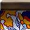 7" x 7" Blue And Red Peel And Stick Removable Tiles