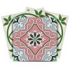 5" X 5" Vintage Green And Taupe Mosaic Peel And Stick Removable Tiles