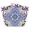 7" x 7" Purple Vinyl Peel And Stick Removable Tiles