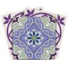 8" x 8" Purple Vinyl Peel And Stick Removable Tiles
