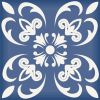 5" X 5" Wedgwood Blue And White  Peel And Stick Removable Tiles