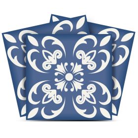 6" X 6" Wedgwood Blue And White  Peel And Stick Removable Tiles