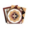 6" X 6" Shades Of Brown Mosaic Peel And Stick Removable Tiles