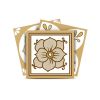 4" X 4" Vintage Brown And White Peel And Stick Removable Tiles
