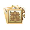 5" X 5" Vintage Beige And White Peel And Stick Removable Tiles
