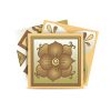 5" X 5" Vintage Beige And White Peel And Stick Removable Tiles