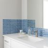 5" X 5" Vintage Turq Blue And White Peel And Stick Removable Tiles